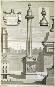 El Monumento diseñado por Christopher Wren de Unbekannt