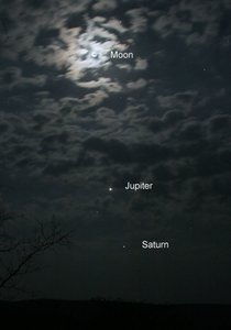 La Luna, Júpiter y Saturno, 2005 de Unbekannt