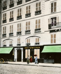 El edificio parisino (Francia) en el que murió en 1792 John Paul Jones (1749-1792), oficial de la marina escocesa y héroe de la Guerra de Independencia de Estados Unidos (1775-1783) - Colorisation d