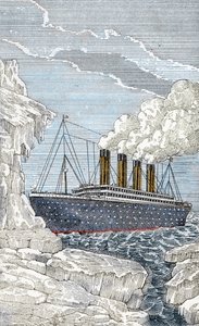 El transatlántico Titanic chocó contra un iceberg el 14 de abril