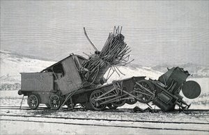 Las secuelas de un gran accidente de tren de Unbekannt