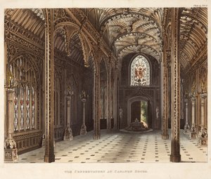 El conservatorio de Carlton House, Pall Mall, Londres, hacia 1810 de Unbekannter Künstler