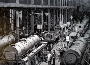 El piso de fabricación de Robert Stephenson and Company de Unbekannt