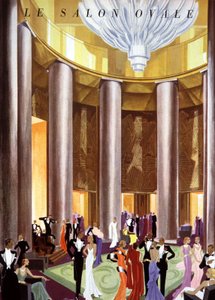 El salón oval del transatlántico de Unbekannter Künstler