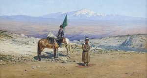 La oración (óleo sobre lienzo) de Unbekannter Künstler
