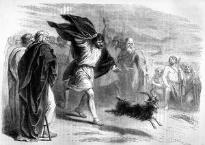 El chivo expiatorio enviado al desierto - Biblia