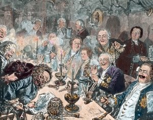El club del tabaco de Unbekannter Künstler