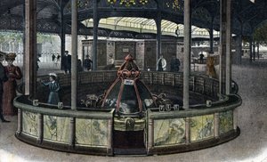 Thermal tourism: la source de la sainte Grille a Vichy, Allier 1905 ca. (turismo termal: la fuente de la Sainte-Grille en Vichy, Francia