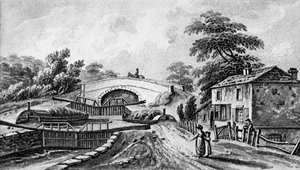 Tres esclusas en Stoke Hammond, Buckinghamshire