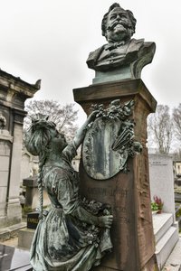 Tumba de Gustave Jundt/La pequeña Alsacia de Bartholdi/Cementerio Du Montparnasse/PARÍS XIV*/Sena/Isla de Francia/Francia de Unbekannt