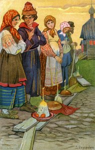 Celebraciones tradicionales de Pascua, Rusia de Unbekannter Künstler