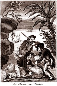 Caza de tortugas de Unbekannter Künstler