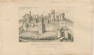 Castillo de Tutbury: grabado en acero, 1620 de Unbekannt