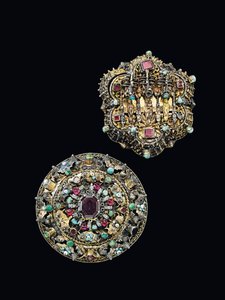Dos rosetas de pecho, Nagyszeben, c.1675-1700 de Unbekannt