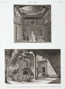 Dos ejemplos de arquitectura islámica, El Cairo, Egipto, c. 1798