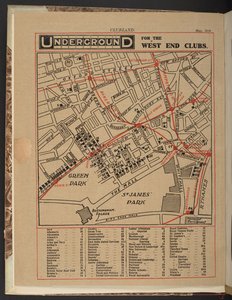 Metro para los clubes del West End, mayo de 1910 de Unbekannter Künstler