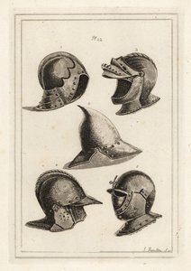 Cascos venecianos de la armería en Venecia de Unbekannt