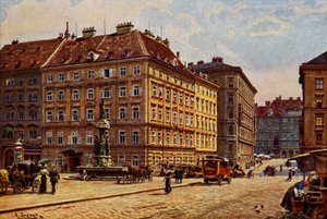 Viena Freiung, principios del siglo XX (postal)