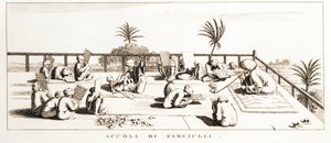 Vista de una medersa (escuela religiosa), Egipto - Ilustración del Atlas de Egipto de Unbekannt