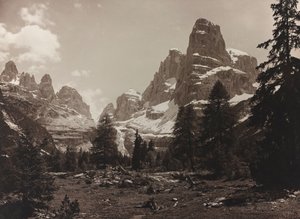 Vista de la tundra alpina Brenta Alta, en el Grupo de Brenta de Unbekannter Künstler