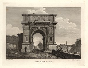 Vista del Arco de Tito, Roma de Unbekannt