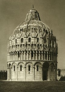Vista del Baptisterio de Pisa de Unbekannt