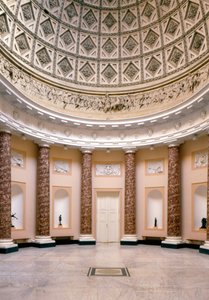 Vista del Salón de Mármol, Stowe House, Buckinghamshire, construido entre 1777-1780 de Unbekannt