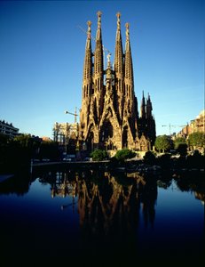 Vista de la Catedral de la Sagrada Familia