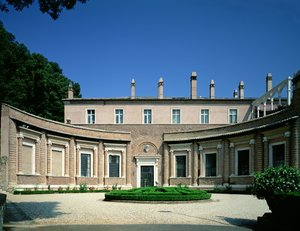 Vista del frente del jardín, diseñado para el Cardenal Giuliano de