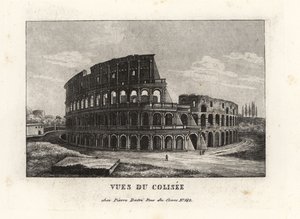 Vista de las ruinas del Coliseo, Anfiteatro Flavio, Roma de Unbekannt