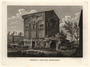 Vista de las ruinas de la Tumba de Annia Regilla en el Parque Caffarella, Roma de Unbekannt