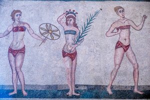 Villa Romana del Casale, Piazza Armerina, Sicilia, Italia. Mosaico.