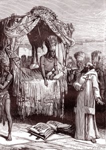 Vincent de Valverde y ATAHUALPA
