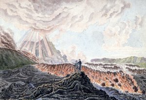 Erupción vocánica del Piton de la Fournaise, Isla Reunión de Unbekannter Künstler