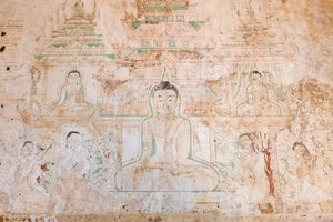 Pintura mural, Sulamani Pahto, Bagan (foto) de Unbekannter Künstler