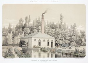 Energía Hidráulica, Pre-1900. Laminador de zinc, Saint Louis, cerca de Bray, Francia de Unbekannt
