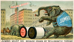 Willimantic Thread - anuncio de finales del siglo XIX de Unbekannter Künstler
