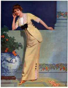 Mujer en el 2700. (Ilustración, ca. 1910) de Unbekannter Künstler