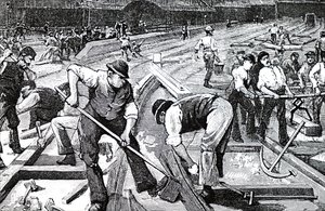 Trabajo en progreso en la estación de tren de Plymouth