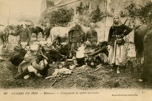 Primera Guerra Mundial: Campamento de los Spahis marroquíes de Unbekannter Künstler