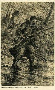 1ª Guerra Mundial: Soldado de infantería del ejército belga