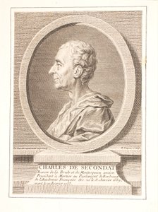 Charles-Louis de Secondat, barón de La Brède y Montesquieu de Unbekannter Stecher