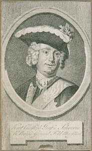 El mariscal de campo prusiano Kurt Christoph Graf von Schwerin de Unbekannter Stecher