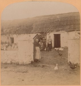 Un hogar característico, Ballintoy Village, Condado de Antrim, Irlanda, 1900 de Underwood and Underwood