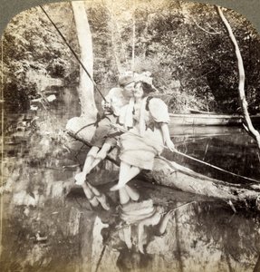 Un barco de pesca de Underwood and Underwood