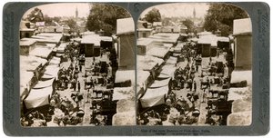 Un bazar abierto en Damasco, Siria, 1900s de Underwood and Underwood