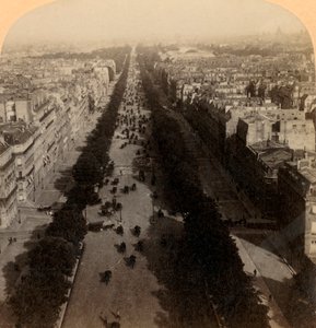 Campos Elíseos, el paseo favorito de París, Francia, 1894