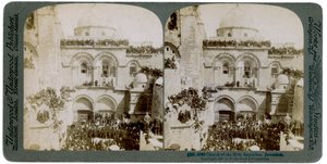 Iglesia del Santo Sepulcro, Jerusalén, Palestina, 1897