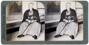 Conde Okuma, exministro de Asuntos Exteriores, líder del Partido Progresista, Tokio, Japón, 1904 de Underwood and Underwood