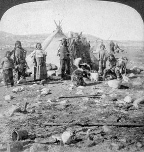 Esquimales, Groenlandia del Norte, 1904 de Underwood and Underwood